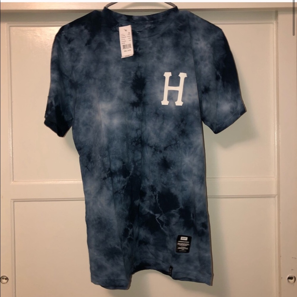 blue HUF shirt